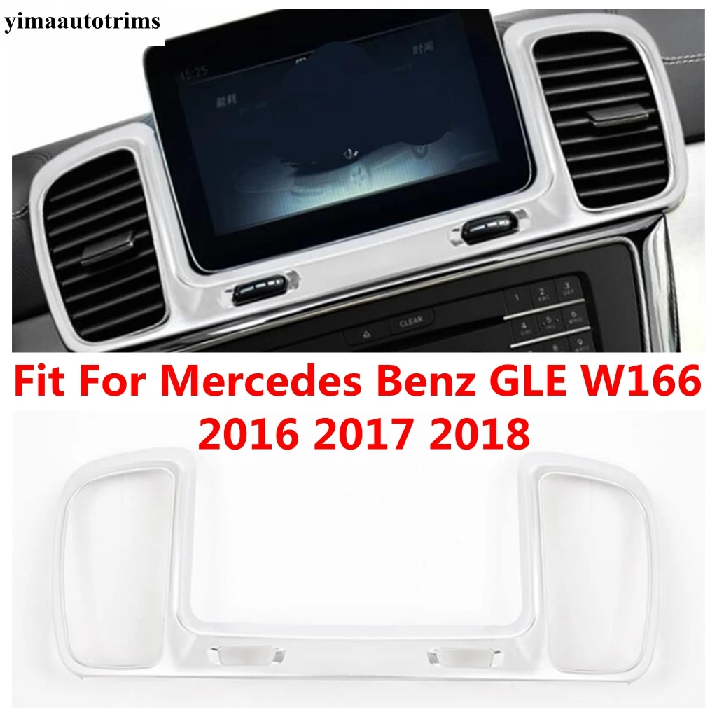 

Car Dashboard Air AC Conditioning Outlet Vent Control Frame Cover Trim ABS Accessories For Mercedes Benz GLE W166 2016 2017 2018