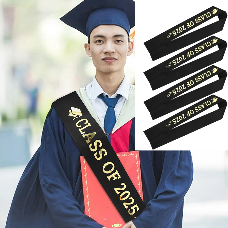 

12 Pcs Graduation Party Straps Congrats Decorations Ceremonial Belt Class of 2025 Sash Graduate Etiquette for Graduate Supplies