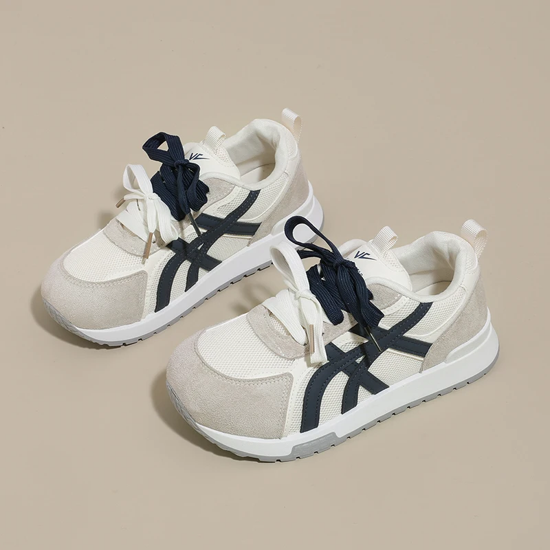 

Retro Color-Blocked Moral Training Shoes for Women 2025 Autum New Popular Breathable Sports and Leisure Forrest Gump Shoes