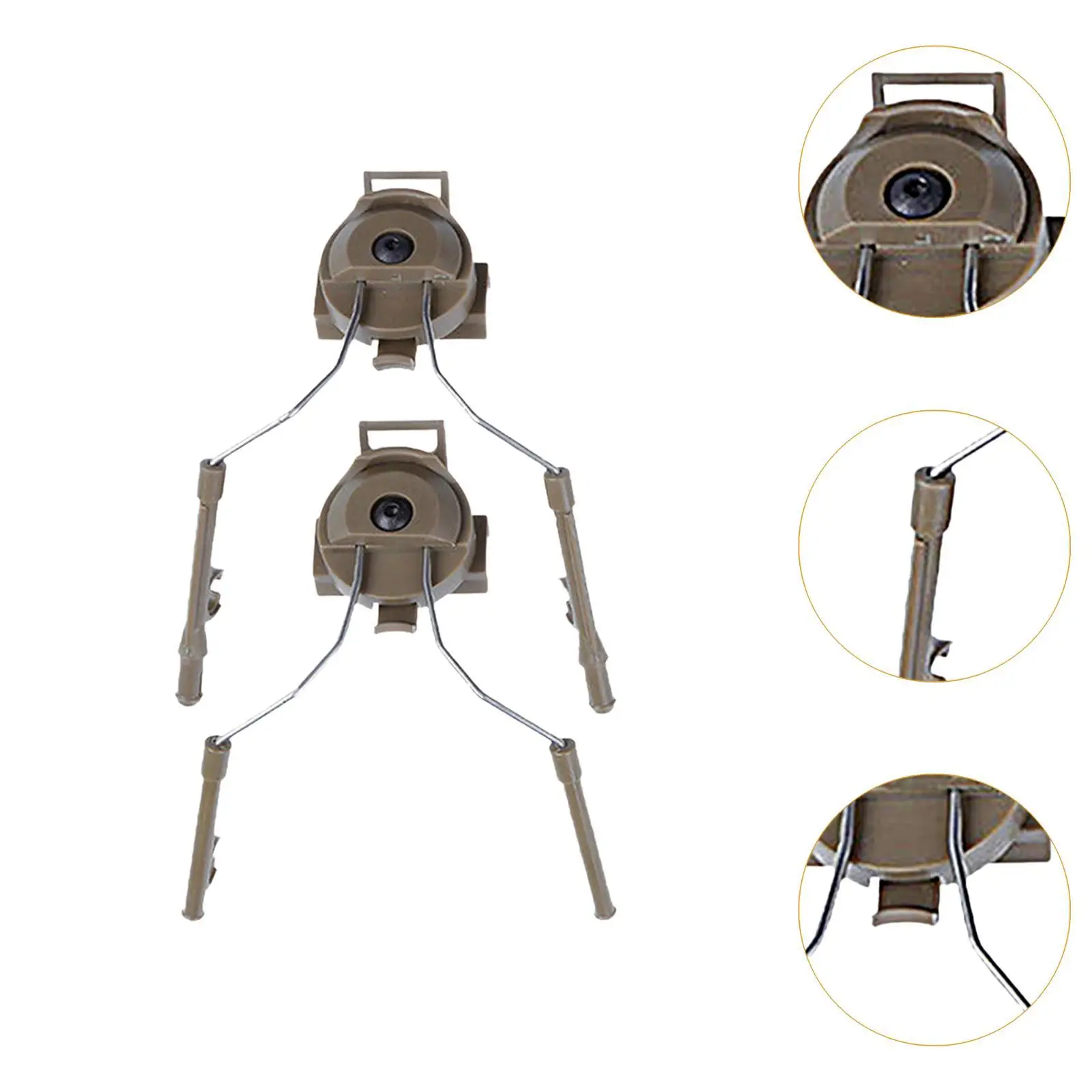 ヘルメットレールアダプター ヘルメットアクセサリー 取り付け簡単 安定したヘッドフォンレール