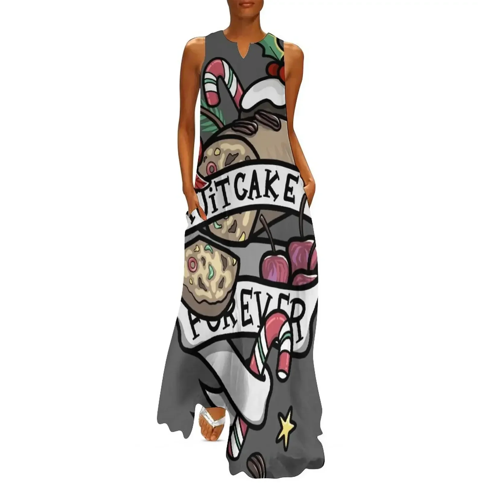 

Fruitcake is Forever Long Dress Long veiled dresses sensual sexy dress for women ceremony dresses Woman's evening dress