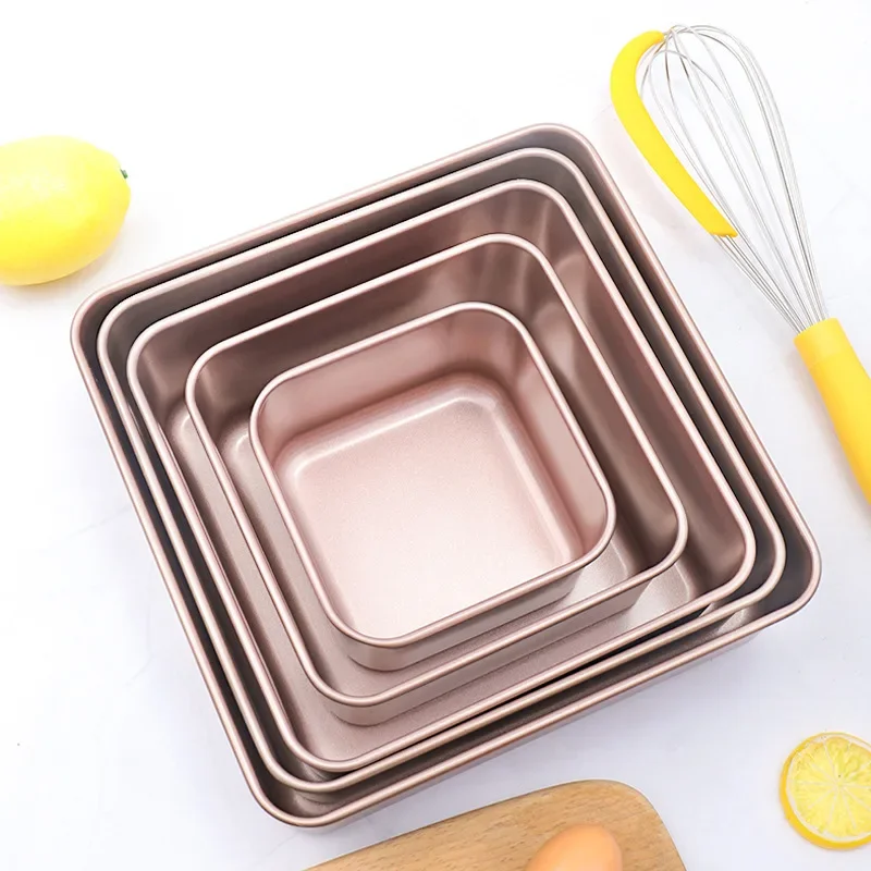 Heightened and Deepened Non-stick Square Cake Mold Non-Stick Carbon Steel Metal Baking Tray Great Value for Baking Dishes & Pans