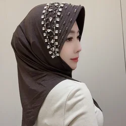 Mohammed Hijab Nicely Instant Muslim Hat Rhinestone