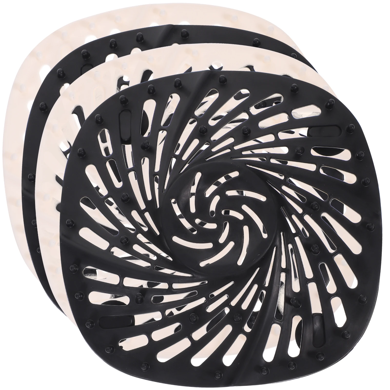 

4Pcs Hair Catcher Drain Filter for Bathroom Kitchen Shower Tub Easy Installation Wide Uses TPR Plastic Floor Drain Cover