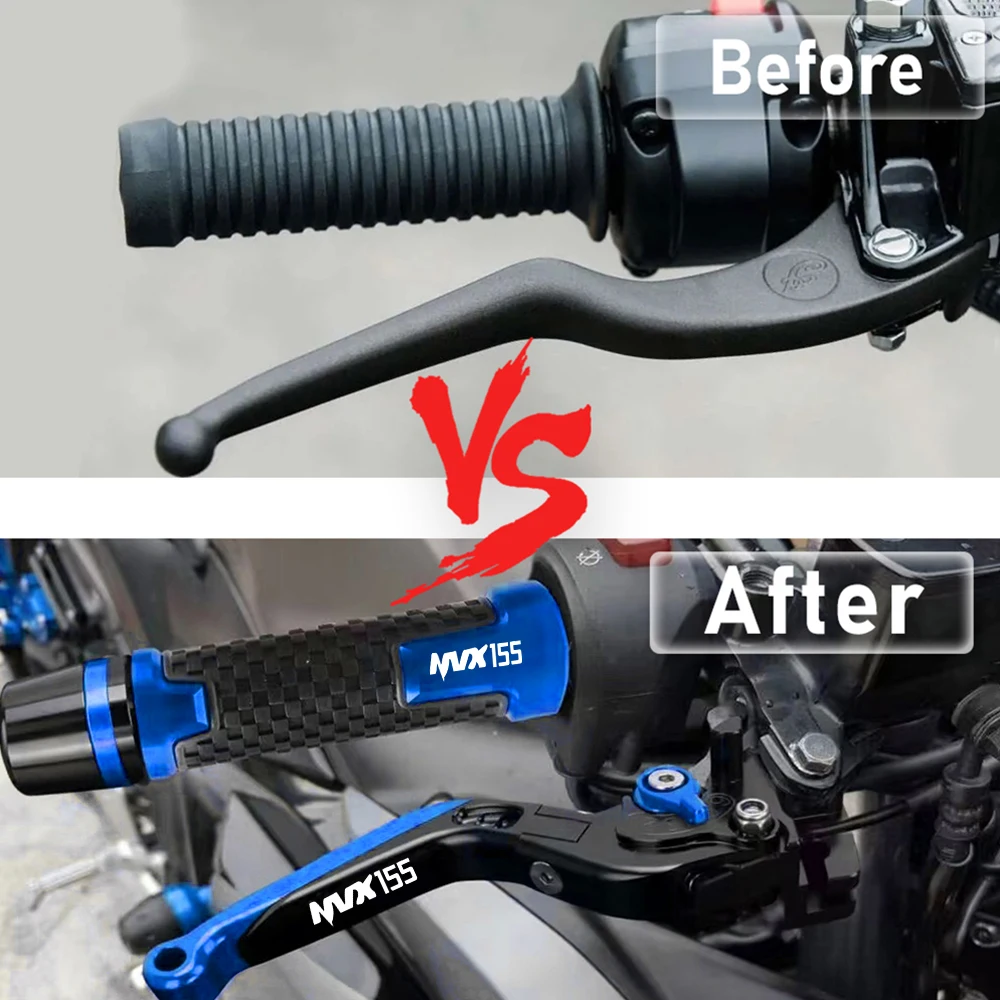 Para Yamaha NVX155 AEROX155 NVX 155 2017-2024 accesorios de motocicleta palancas de embrague de freno y manijas de manillar empuñaduras de barra
