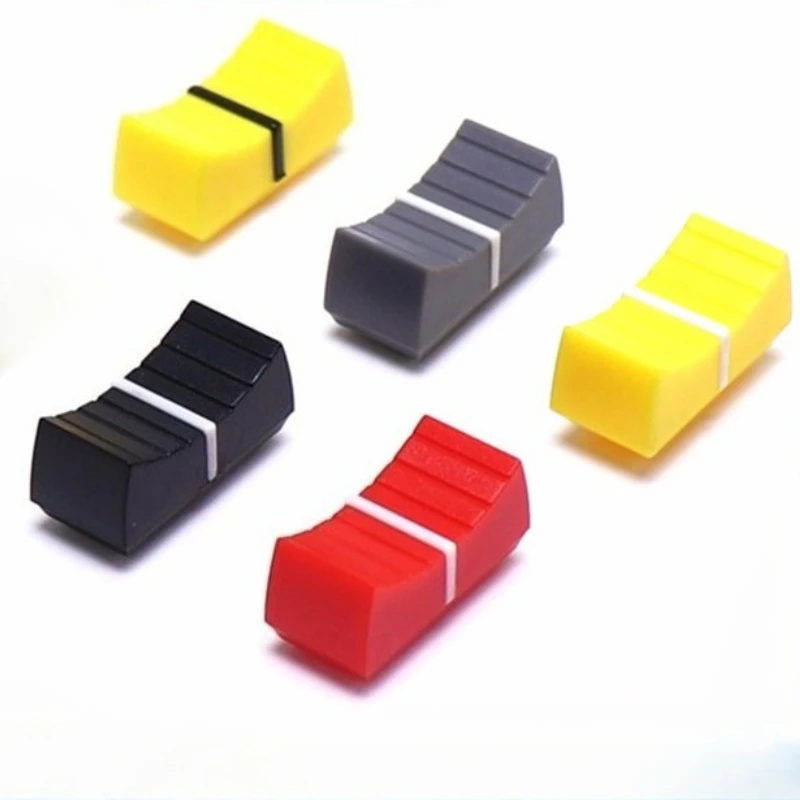 10pcs 24x12x11mm Colorful Push Cap Mixing Console Equalizer Push Rod Cap Straight Slide Potentiometer Accessory Hole 8MM