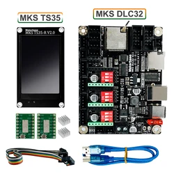 Makerbase MKS DLC32 Motherboard Offline Controller 32bits ESP32 WIFI GRBL TS35 Touch Screen For Desktop Laser Engraving Machine