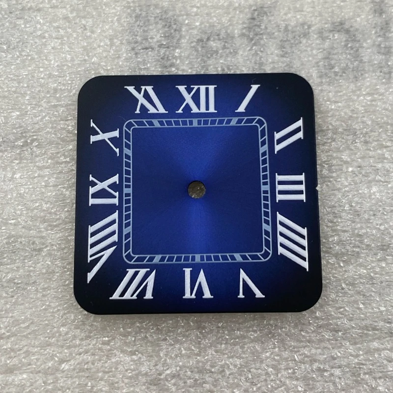Циферблат NH35 27 мм, квадратный календарь S, бесплатный циферблат, подходит для механизма NH35, буквальный ледяной синий циферблат, аксессуары для модификации часов, новинка