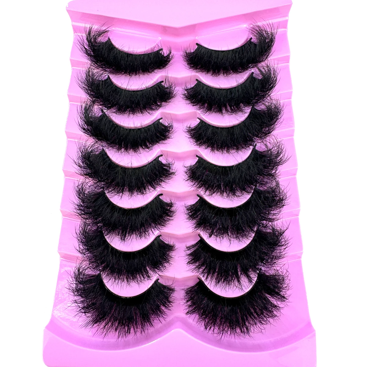 7 Pairs Fluffy False Eyelashes, Naturally Soft & Thick 9D Faux Mink Eyelashes , Enhance Eye Makeup