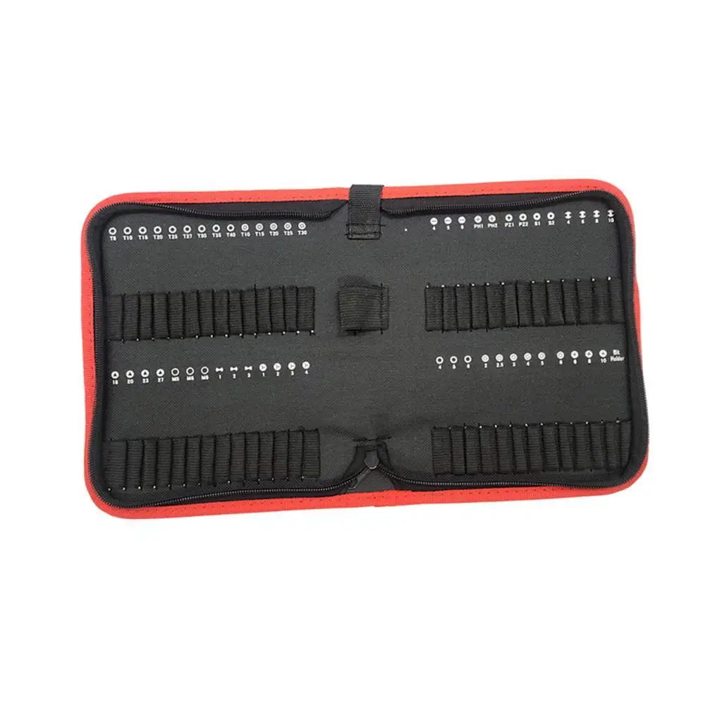 Bit Storage Bag with Zipper Bit Holder Organizer for Bit Driver