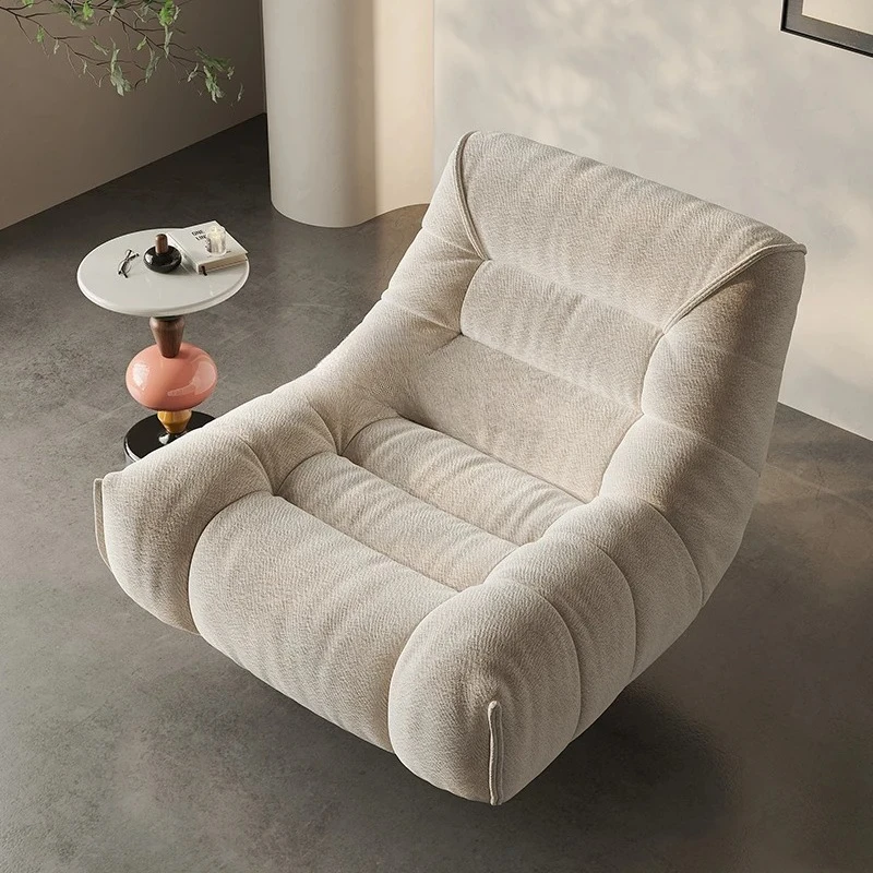 A  Single sofa designer single swivel chair medieval retro home sleepable reclining lazy leisure chair