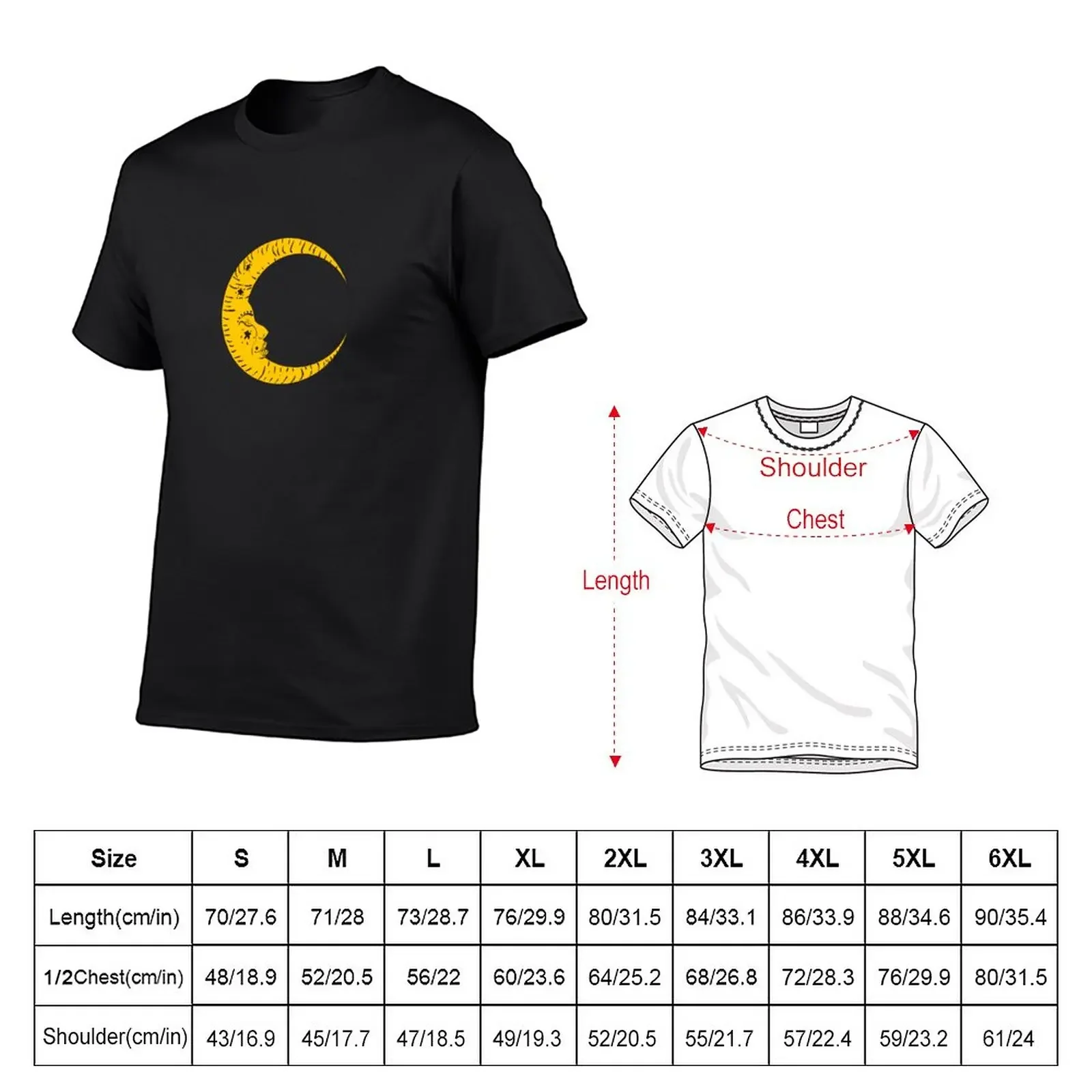 crescent moon for t shirt,hoodies,poster,sticker,pillow,scarves,blanket,chiffon tops T-Shirt new edition men t shirt