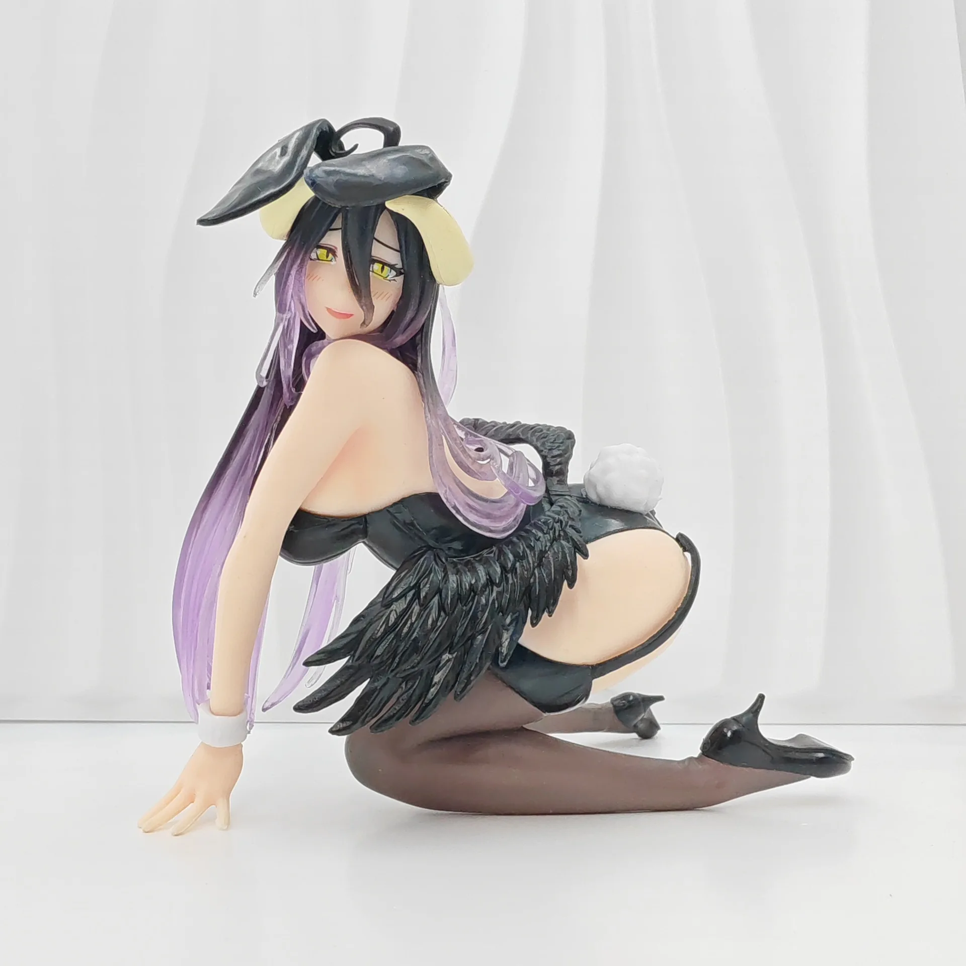 3 قطعة هنتاي الشكل أفرلورد أنيمي الشكل الأرنب فتاة ملابس السباحة ألبيدو عمل الشكل المعكرونة سدادة تمثال جمع نموذج اللعب #2