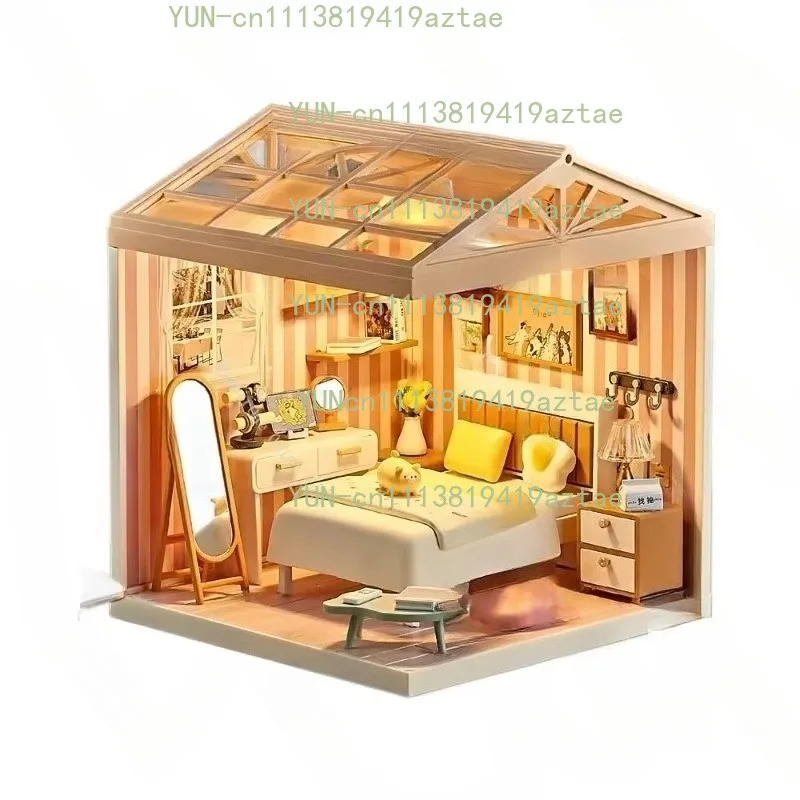 Little Town Diary DIY Miniature House Model Handmade Assembly Toy Gift