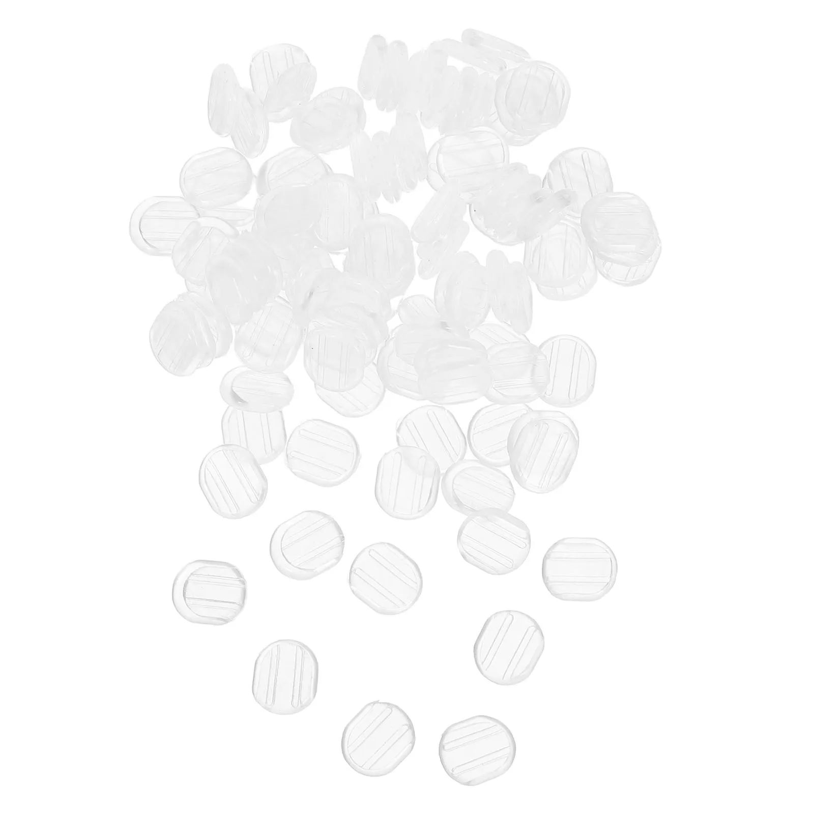 

100Pcs Earring Pads Cushions Clip on Earring Accessories Transparent Non-Slip Replacement Pads for Girls Women Daily Comfort