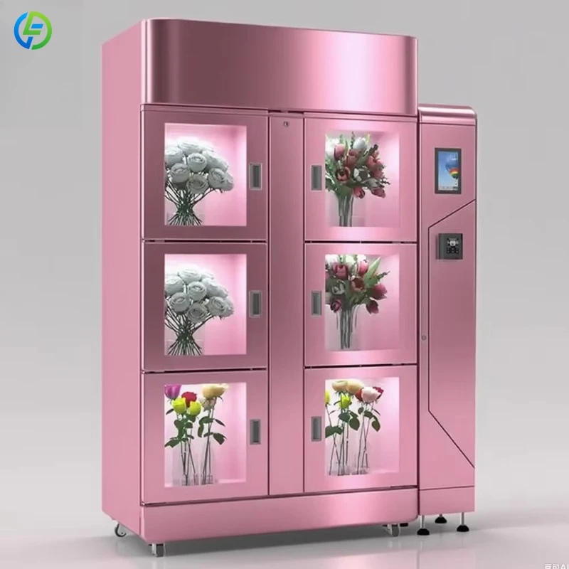 FL Contactless Flower Vending Real-Time Inventory Tracking with Refrigerator Customized
