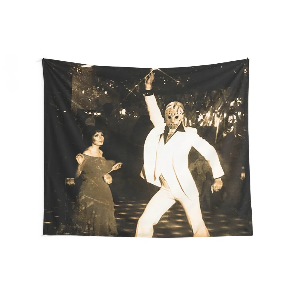 JASON VORHEES AS JOHN TRAVOLTA Tapestry Home Supplies Wall Art Outdoor Decor Tapestry