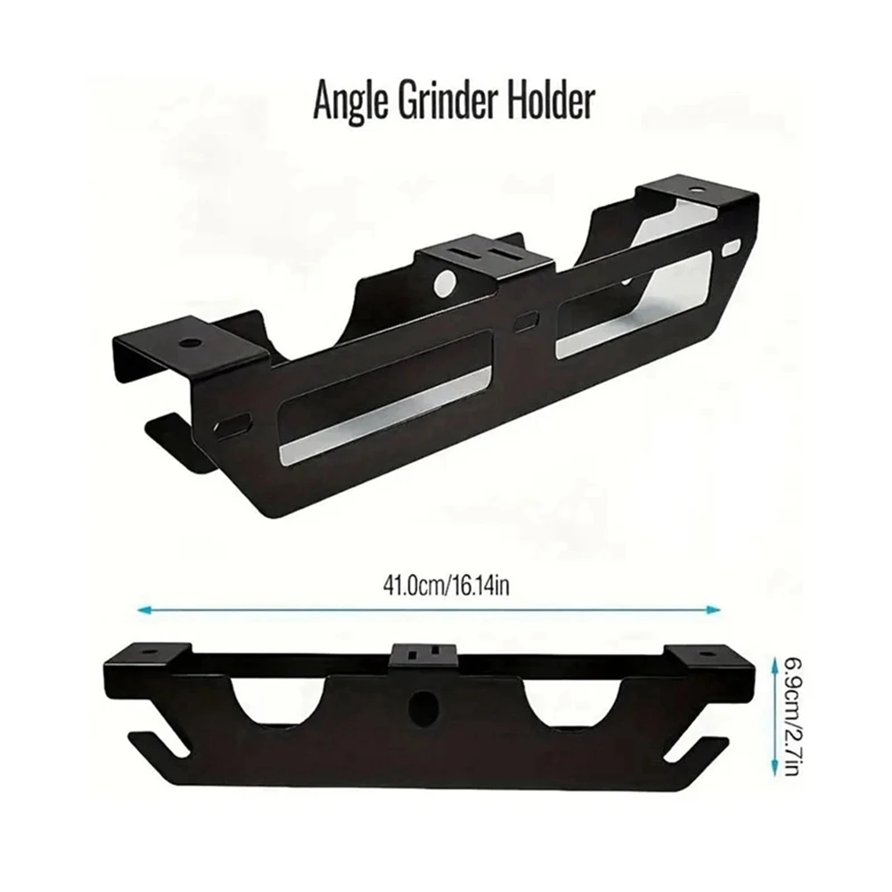 BOFOF Angle Grinder Storage Rack Space-Saving Angle Grinder Stand with Cord Hook Angle Grinder Stand Workshop Polisher Stand
