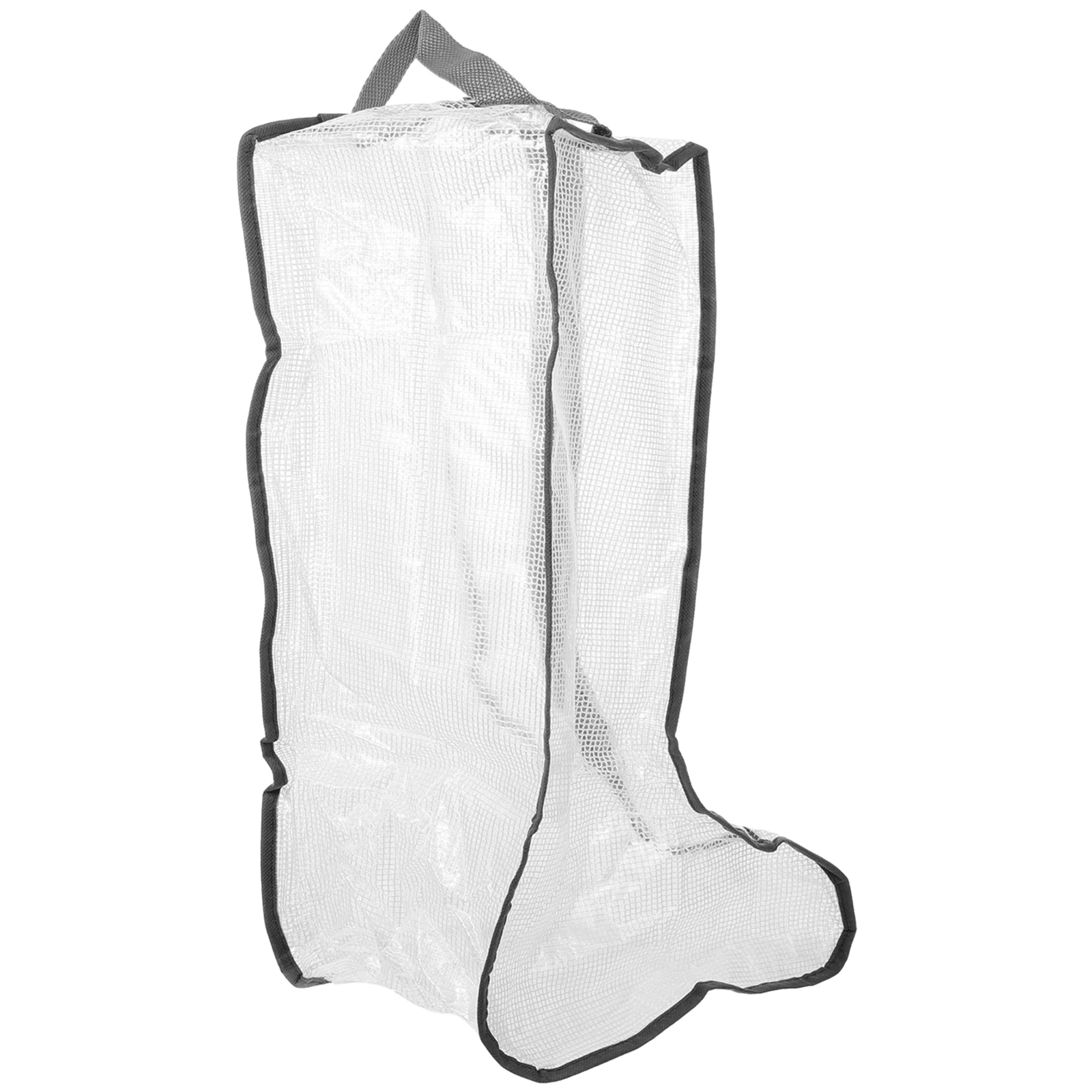 

s Shoes Storage Bag 28x20x48cm PVC Mesh Reusable Waterproof Travel Boot Keeper Zipper Pouch Riding Snow Ladies Boots