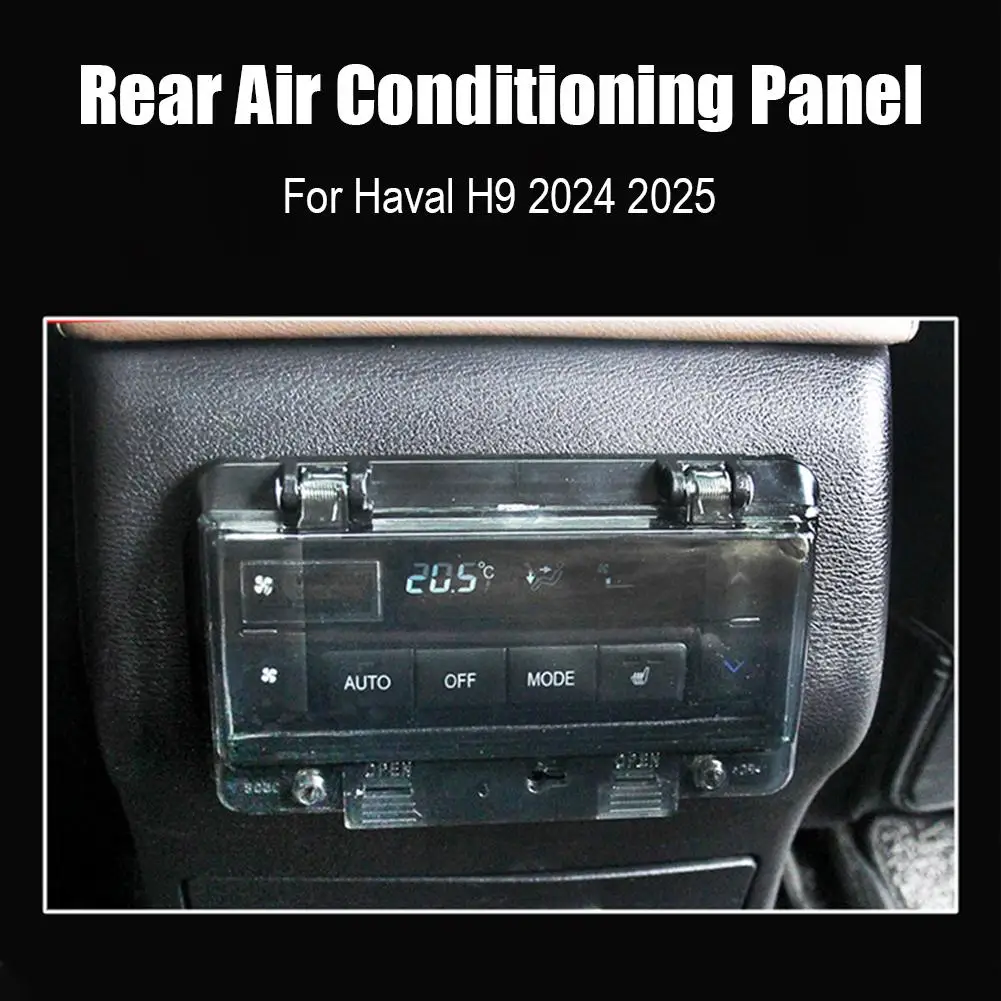 

For GMW For Haval H9 2024 2025 Car Rear Air Conditioning Panel Anti Kick Cover Air Conditioning Switch Protection Accessori G4L9
