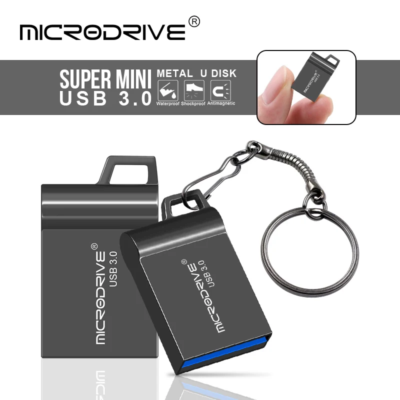 USB 3.0 Flash Drive High Speed 3.0 Mini Black Flash Pendrive 64GB 32GB 16GB Cle USB Memory Stick 64GB 32GBGB Urządzenia pamięci masowej USB