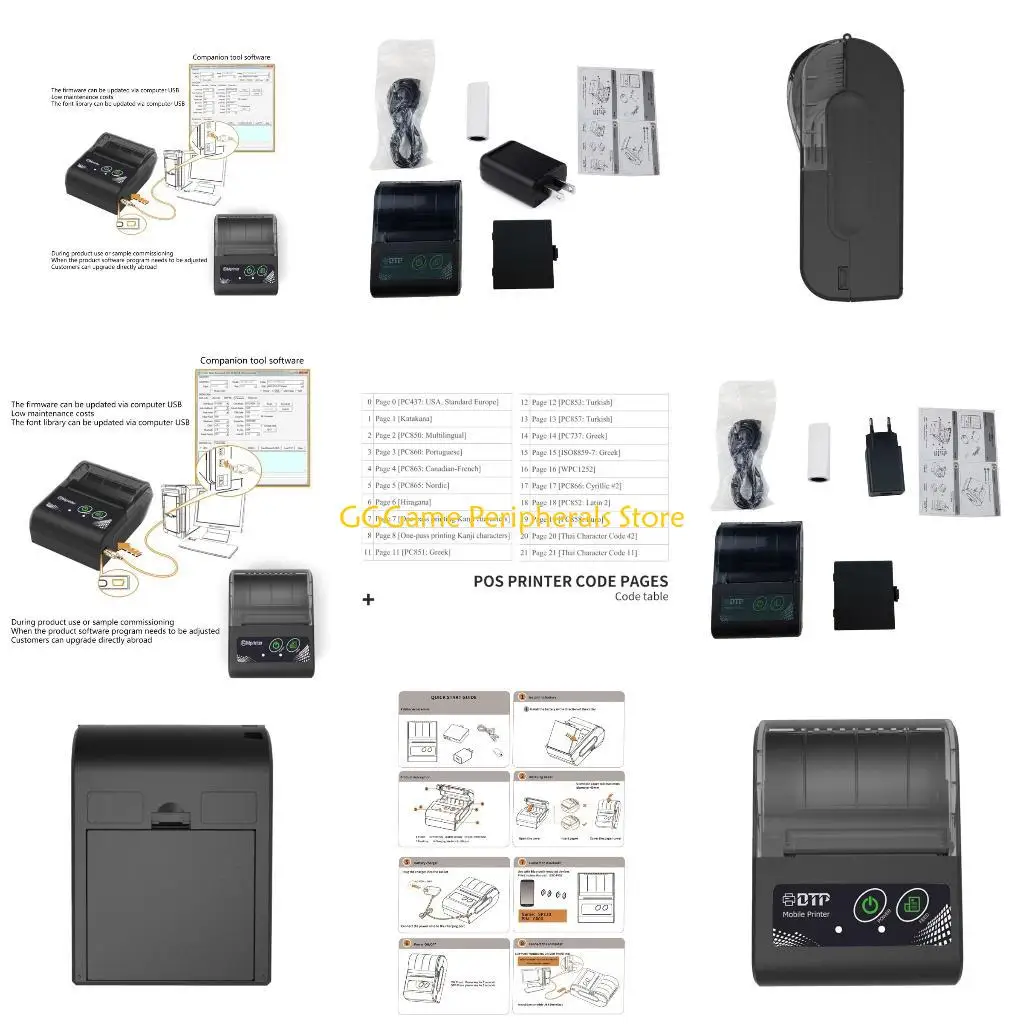 

U55B 48mm Thermal Receipt Printer for Retails Sales Receipts and Restaurant Invoivces