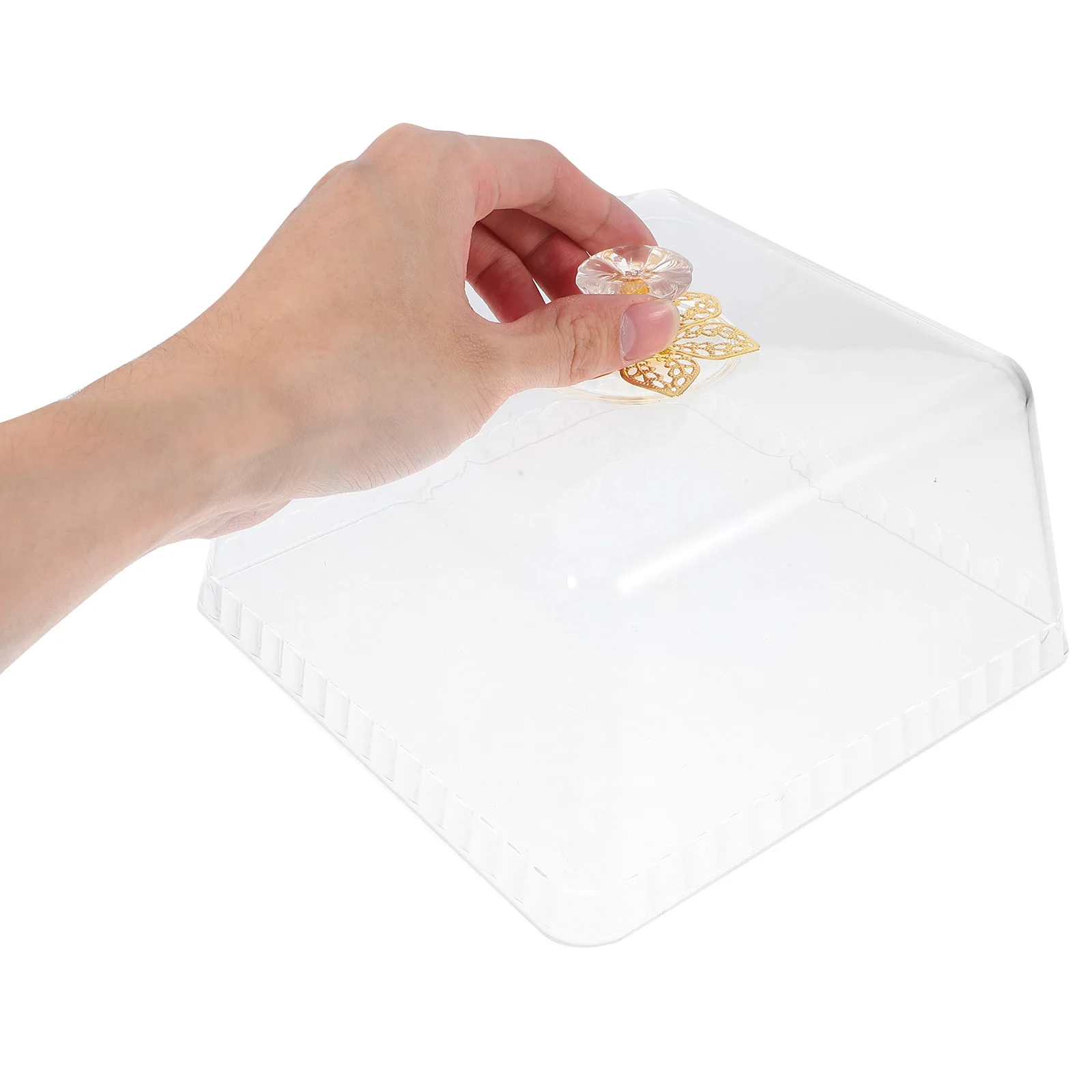 

Cake Food Lids Butter Cover Desktop Dessert Accessory Clear Decor Supply Protective
