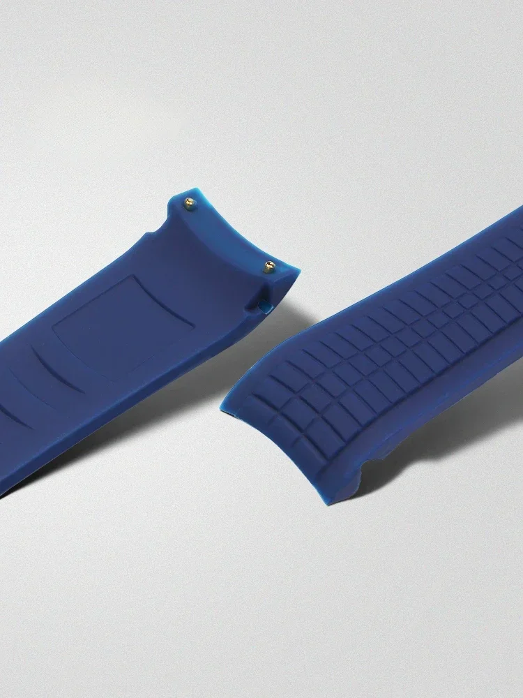 Impermeável Silicone Watch Strap, Folding Buckle, Curvo Interface, Granada Pp, Esportes, Patek Aquanaut, 5167a, 5164, 21mm