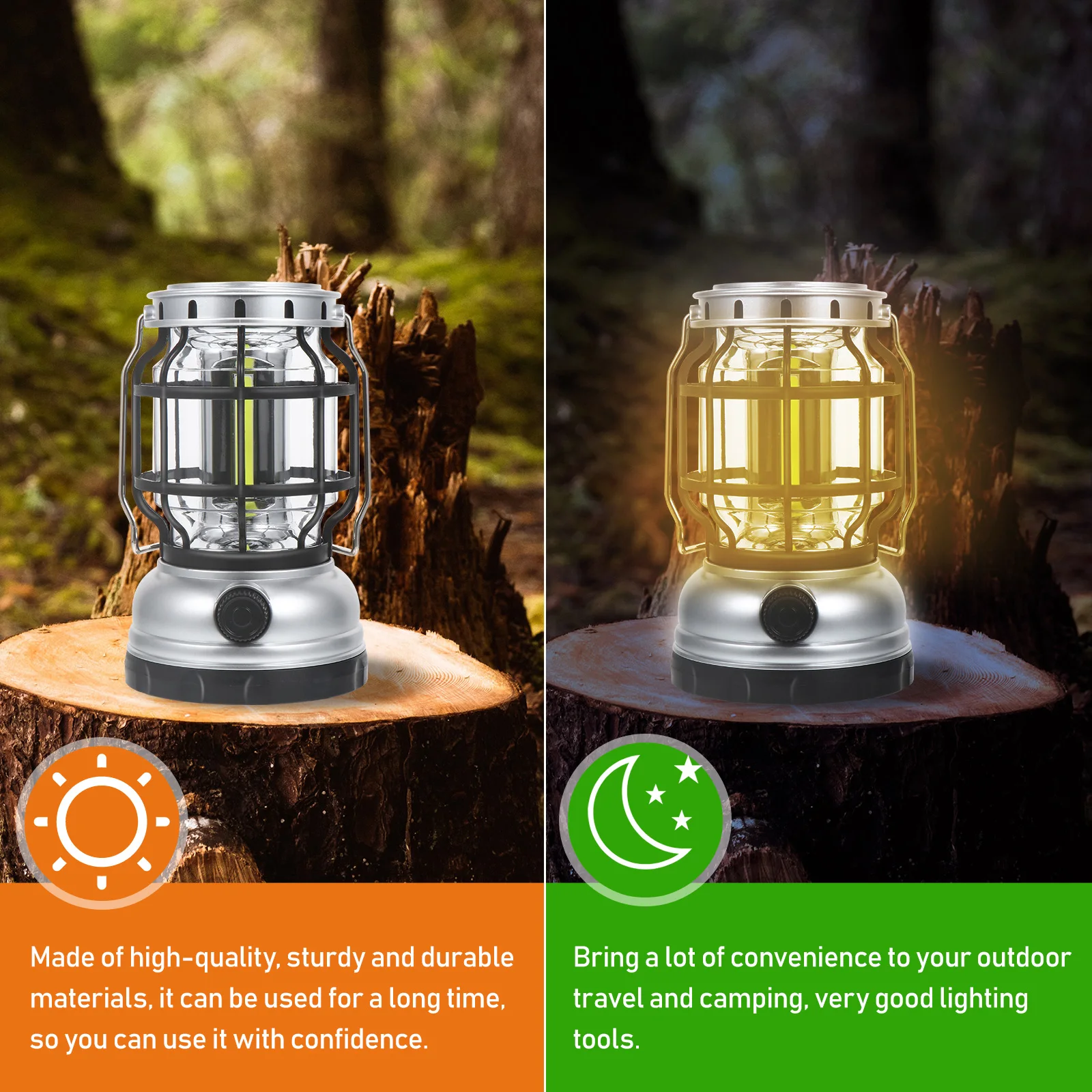 

Portable Solar ABS Plastic Traveling Lamp LED Tent Portable Camping Light Lantern for Outdoor Travel Lighting Tool