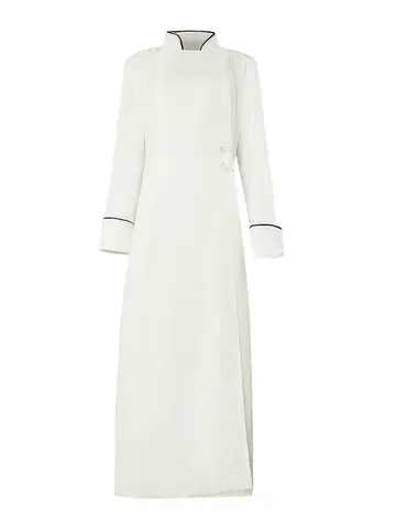 Igreja medieval sacerdote robe trench jaqueta sotana clero pregador masculino gola único breasted ministro coro pastor romano