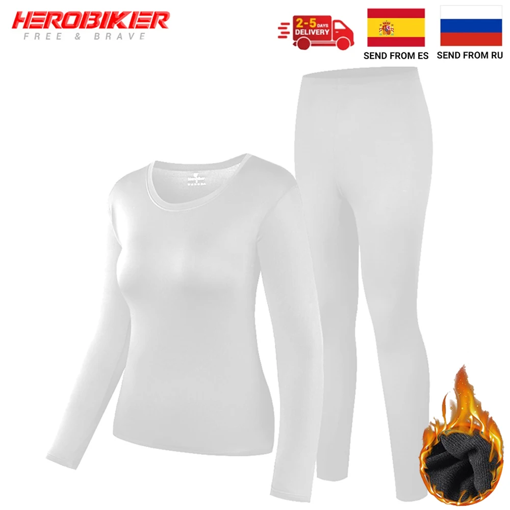 Thermal Underwear Women Fleece Lined Thermal Shirt Male First Layer Thermal Underwear Long Shirts & Tops Bottom Thermal Clothing