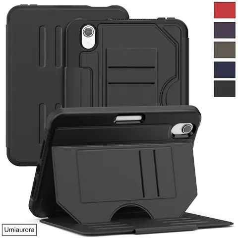 For iPad Mini 6 7 8.3 inch A17 Pro A2993 A2995 A2996 Magnetic Smart Leather Tablet Cover Shockproof Rugged Case Wallet Funda
