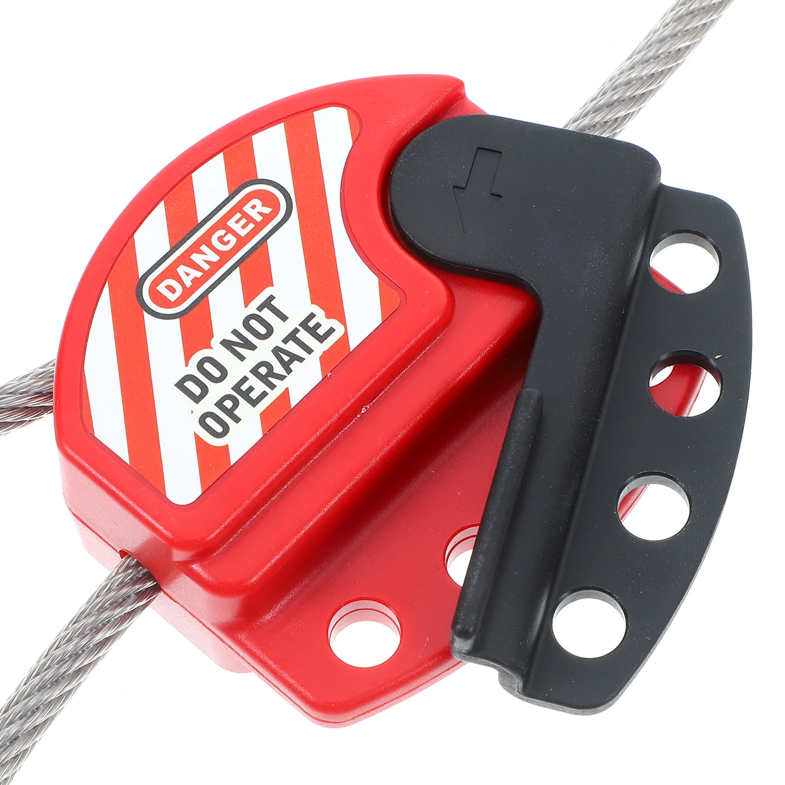 1.8 متر قفل أمان 6 مللي متر سميكة الفولاذ المقاوم للصدأ الفينيل المغلفة قابل للتعديل لوتو لقفل محطات Tagout أقفال كابل الفولاذ المقاوم للصدأ