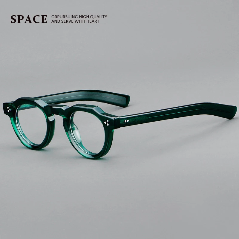 8013 myopia high quality female fashion frame male designer hand-made tortoiseshell acetic acid glasses can be engraved LOGO