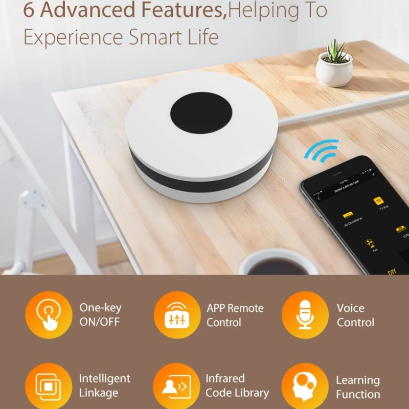 

Tuya Smart WiFi IR Remote control Universal Smart Remote Controller For Air Conditioner TV Support Alexa Google Home