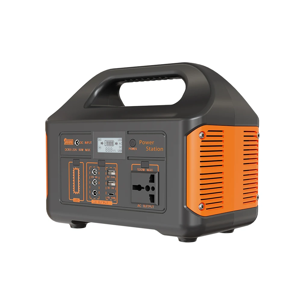 LiFePO4 500W 300W 200W 100W Akku, tragbarer Solargenerator, mobile Stromstation, Solarpanel für den Außenbereich, Camping, Energiespeicherung, Stromversorgung, AC-Steckdosen, Notstromversorgung, USV