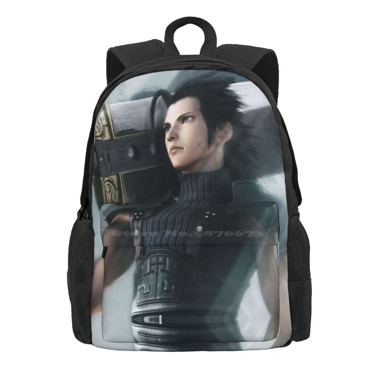 ♡ Zack Fair ♡ Hot Sale Schoolbag Backpack Fashion Bags Zack Fair Ff7 Final Fantasy 7 Cloud Strife Crisis Core