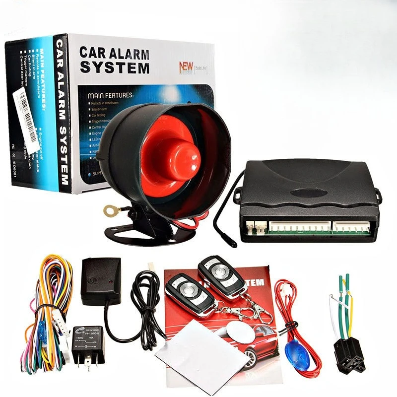 Remote Control Central Locking Car Anti-theft Device Vibration Induction Security Alarm System