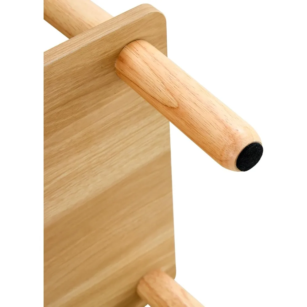 2-Tier Coffee Table for Living Room, Light Wood Coffe Table with Open Storage Shelf, Living Room Table