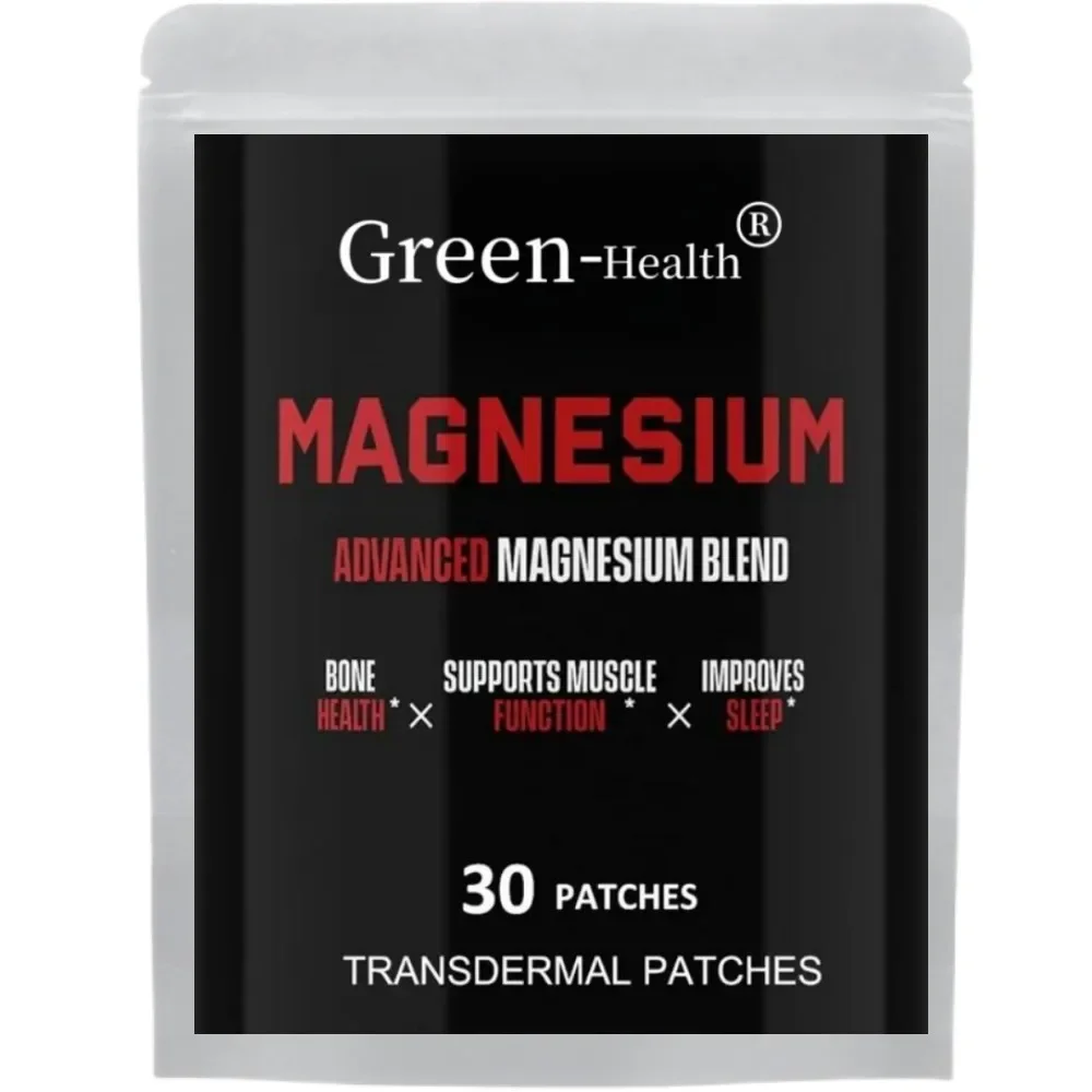 30 Patches Magnesium Complex Transdermal Patches for Muscle Recovery & Relaxation, Heart, Bone Support