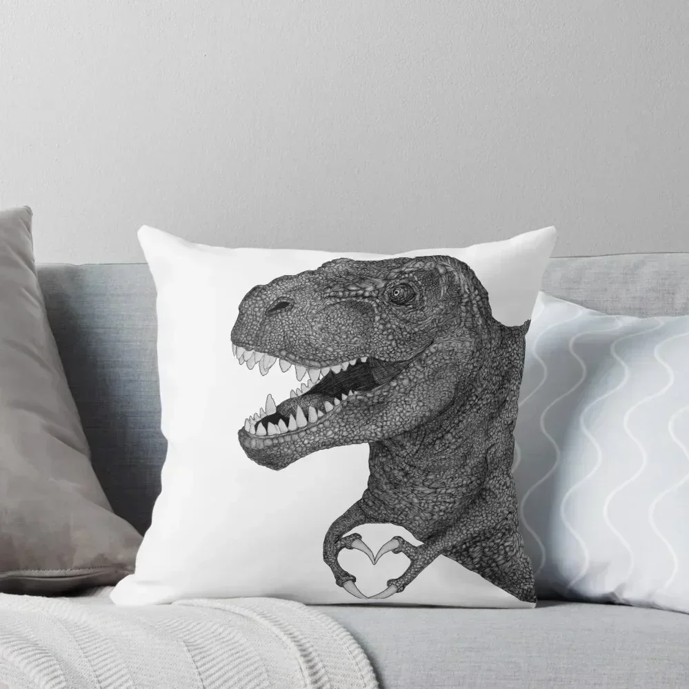 Dino Love Throw Pillow Cushion Cover Sofa Cover Marble Cushion Cover Cushion Luxury pillow