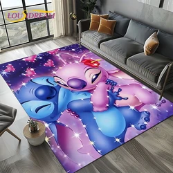 27 Style Cute Stitch Disney Cartoon 3D Carpet Rug for Home Living Room Bedroom Sofa Doormat Decor,Child Non-slip Floor Mat Gifts