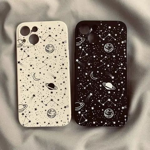 Starry Outer Space Phone Case For iPhone 16 15 14 13 12 11 Pro Max XS X XR 7 8 SE Funda Coque