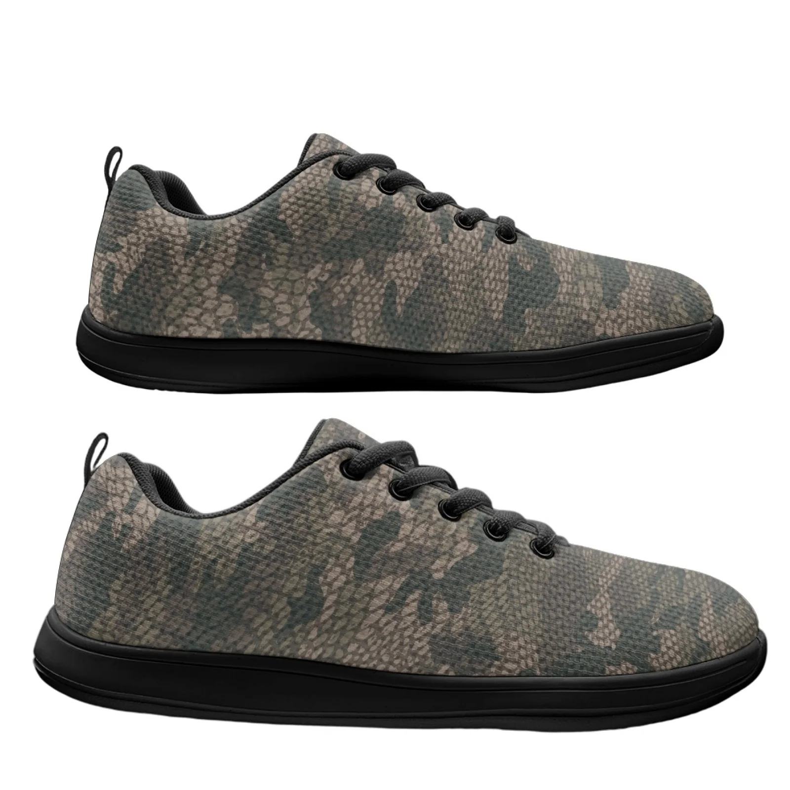PENSTROLL Comfortable Walking Shoes Breathable Barefoot Shoes for Business Men Snake Camo