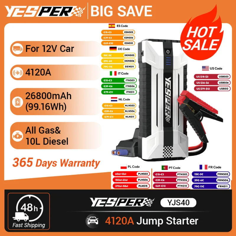 #79 Portable Car Jump Starters Sale