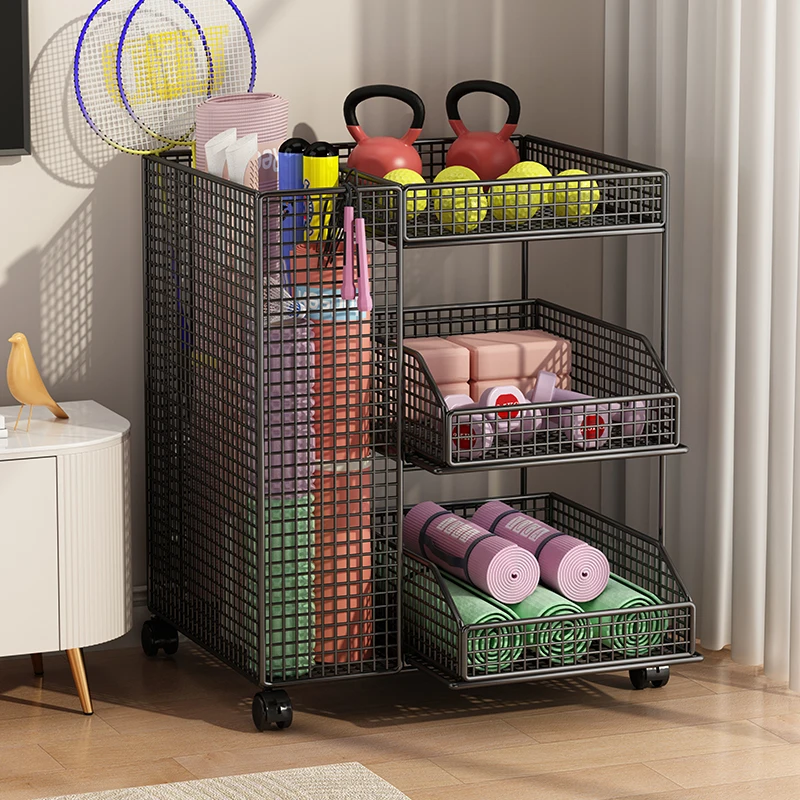 

Органайзер для хранения спортивного инвентаря: для ракеток для бадминтона, ковриков для йоги, пенных валиков, штанг и других спортивных аксессуаров