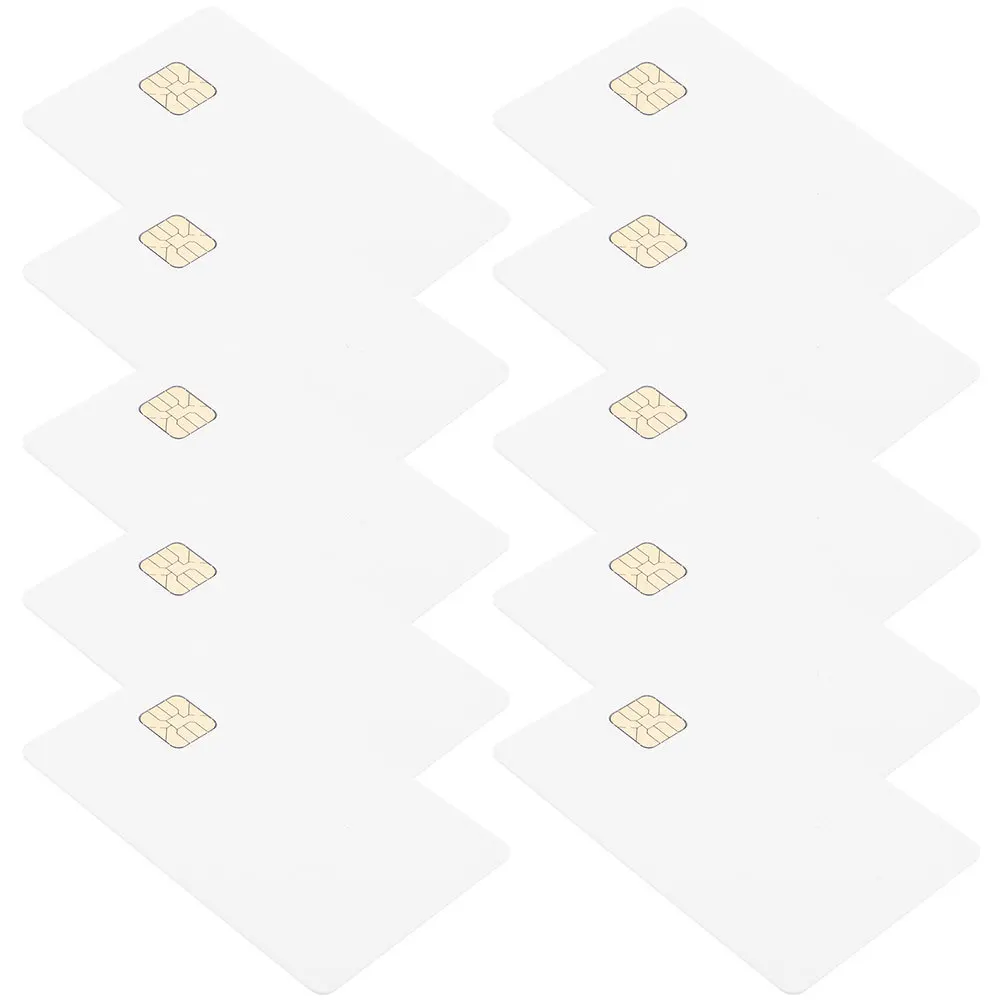 Cartões ic de 20 peças, chip em branco, cartões de contato de pvc para sistema de controle de acesso, fechaduras de acesso, chaves de carro, alto desempenho, durável