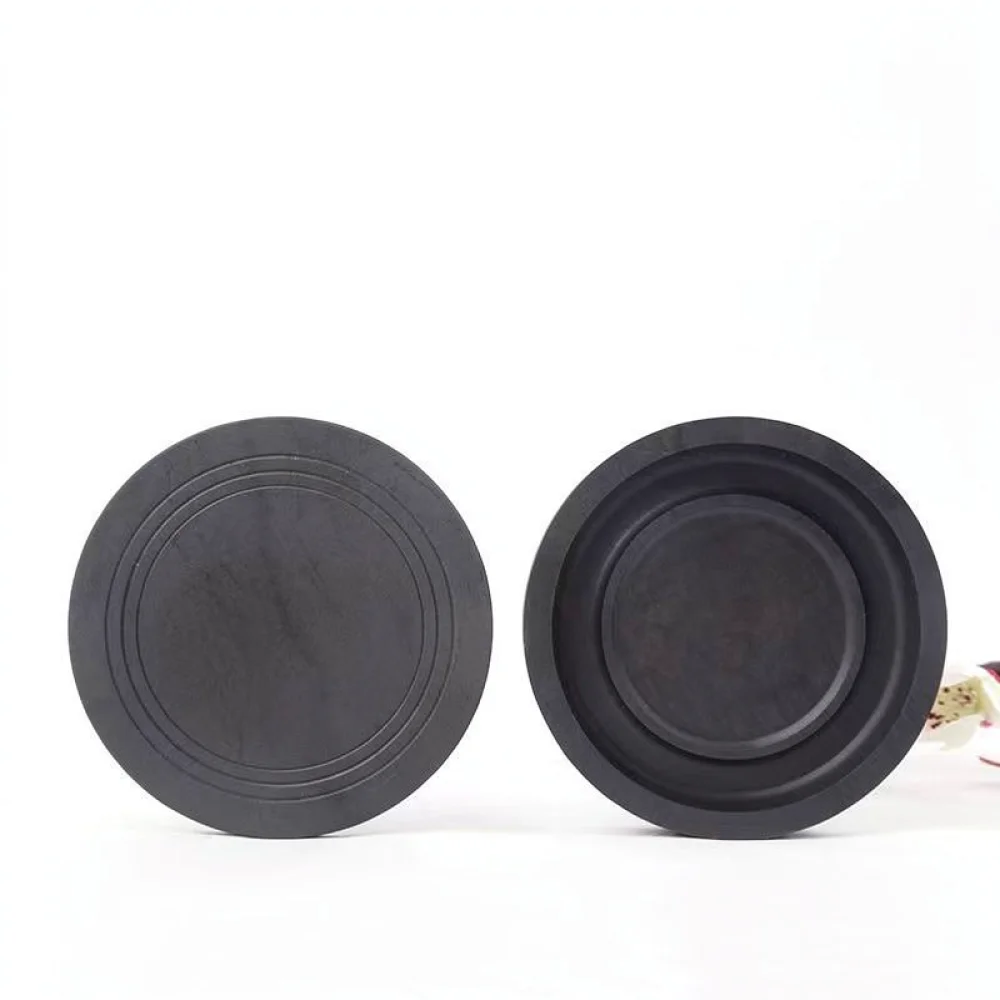 Durable Round Ink Well With Lid Natural Stone Calligraphy Grinding Plate For Beginner Artist Writing Art Supplies