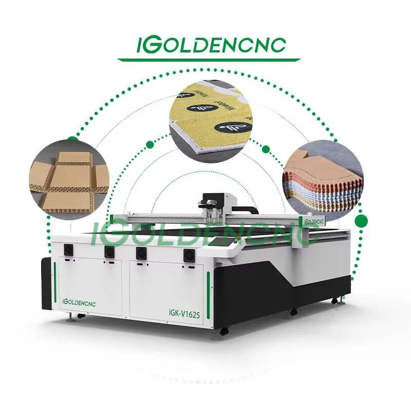 IGOLDENCNC Высокоэффективный осциллирующий нож с ЧПУ KT доска для резки гофрированной бумаги Hine для рекламной промышленности