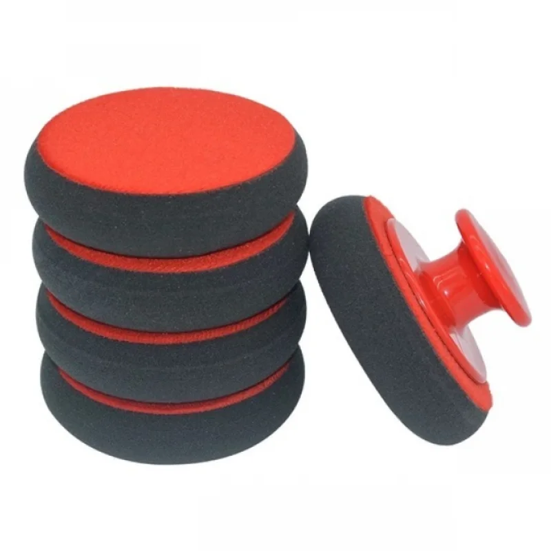 

6pcs/set Car Wash Wax Polish Pad Sponge Auto Polisher Waxing Sponge Cleaning Cloth Microfiber Applicator For Car Polishing Pad